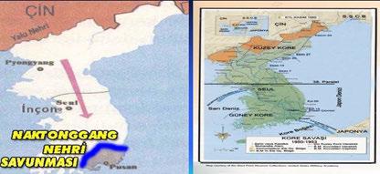 Böylece Amerikan ve Güney Kore kuvvetleri tek bayrak altında birleşik ve başarılı bir savunma hattı imkânına sahip olmuştu. Kuzey Kore kuvvetleri 38 nci paralelden itibaren 220 km.