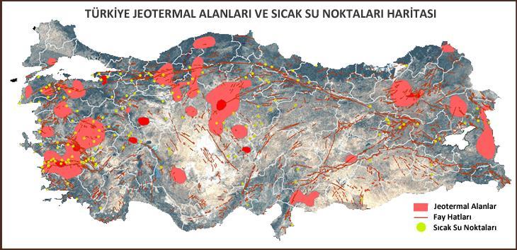 7.2 Türkiye de Jeotermal Enerji Dünyanın önemli jeotermal kuşaklarından olan Alp-Himalaya kuşağında bulunan Türkiye jeotermal kaynak