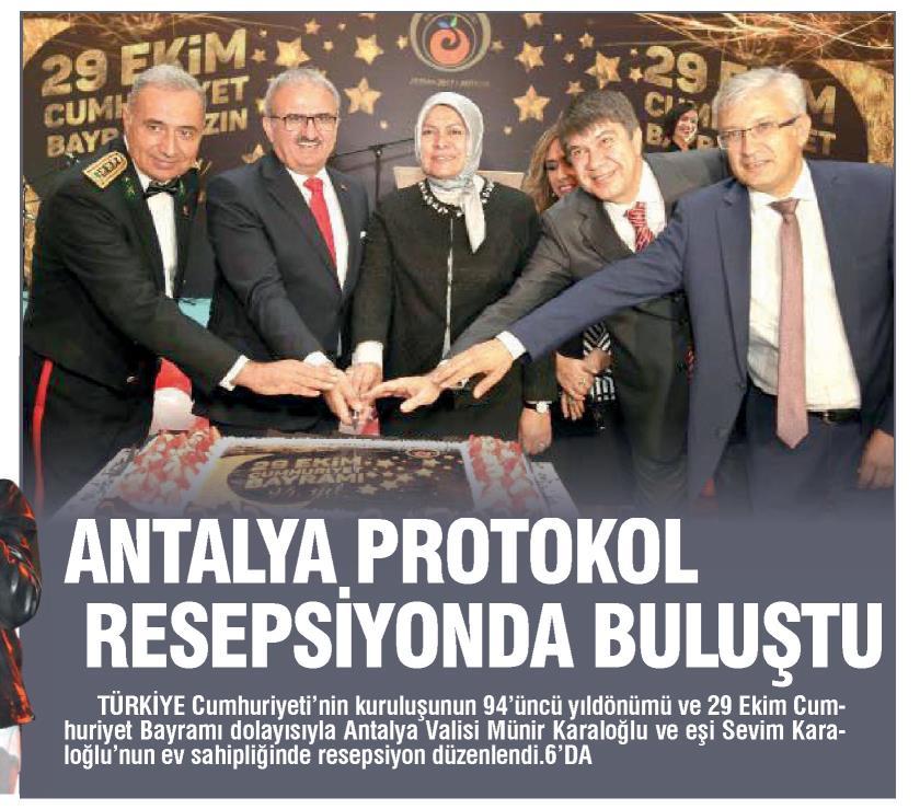 ANTALYA SON Tarih : 31.10.