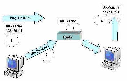 4) Hedef bilgisayar isteği aldıktan sonra, bir ICMP yanıtı düzenler. Belirtilen gateway'in donanım adresi ARP cache içinde yoksa, onu sağlamak için bir ARP broadcast kullanılır. Şekil 4.