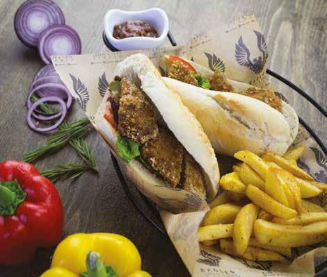 S I C A K SANDWICHES EAGLES STEAK SANDWICH 25,5 Baget ekmeği arasında sote edilmiş juliene bonfile, kırmızı ve