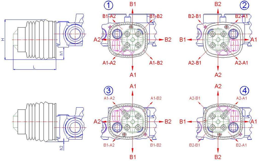 ÖN KAPAK KONTROL FRONT CAP OPTION JS JOYSTICK JOYSTICK L H h1 h2 45L GM 75,7 71 22 1 9L GM 91 81 19 3 45L GMB 76 71 45L GMS 76