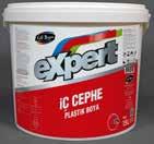 Expert İç Cephe Boyaları Expert Silikon Esaslı İç Cephe Boyası Tam silinebilir dekoratif ipeksi mat iç cephe boyası Palet Sarfiyat: Litre ile tek katta 2,5-8 m 2 alana uygulama yapılabilir.