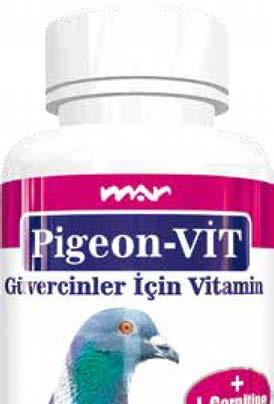 Pigeon-VİT; güvercinlerin kondisyonlarını artırarak uçuş