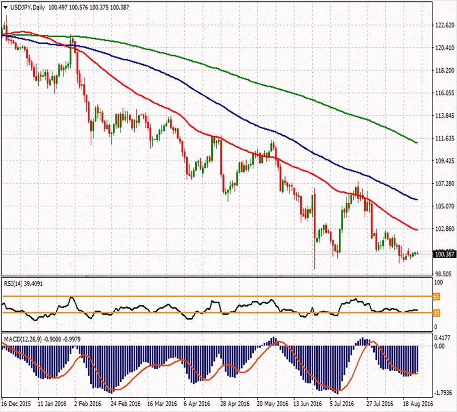 USD/JPY ikinci direnci 100.803 101.457 100.993 ilk direnci 100.467 100.667 100.483 100.347 ilk desteği 100.003 99.477 100.