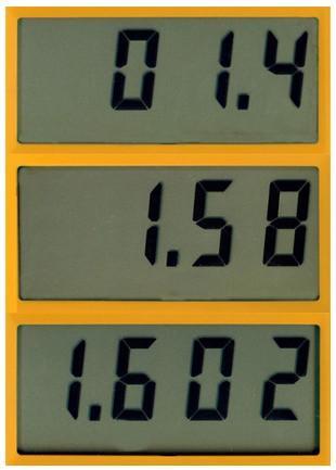 Aşağıda, analog ve dijital ölçü aletlerine ait görüntüler ve okunabilecek değerler gösterilmiştir. 1.4 0.05 (birim) 1.58 0.005 (birim) değeri: 5.5 0.5 1.60 0.0005 (birim) DCV değeri: 0.