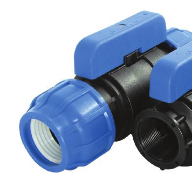 MAVİ SERİ KÜRESEL VANA Blue Series Ball Valves Шаровой клапан синяя серия الصمام العالمي سلسلة زرقاء ÖZELLİKLERİ Darbelere karşı ayanıklı, yüksek kaliteli polipropilen hammaeen üretilmiştir.