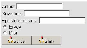 <button> </button> Düğmelerin input etiketiyle kullanımına benzer şekilde kullanılır.