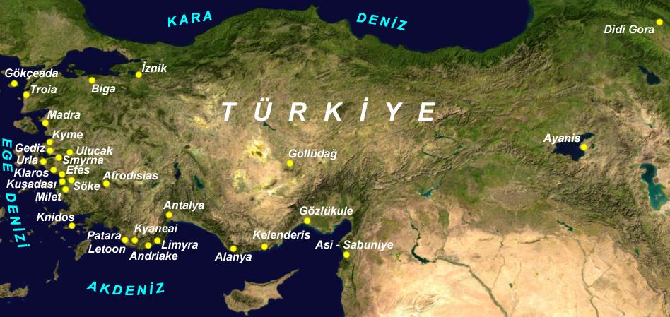 Ege ve Akdeniz K y lar m zda Paleocoğrafya - Jeoarkeoloji Araşt rmalar Paleogeographical - Geoarchaeological Research on the Aegean-Mediterranean Coast of Turkey 61 Şekil 5- Ege ve Akdeniz k y lar m