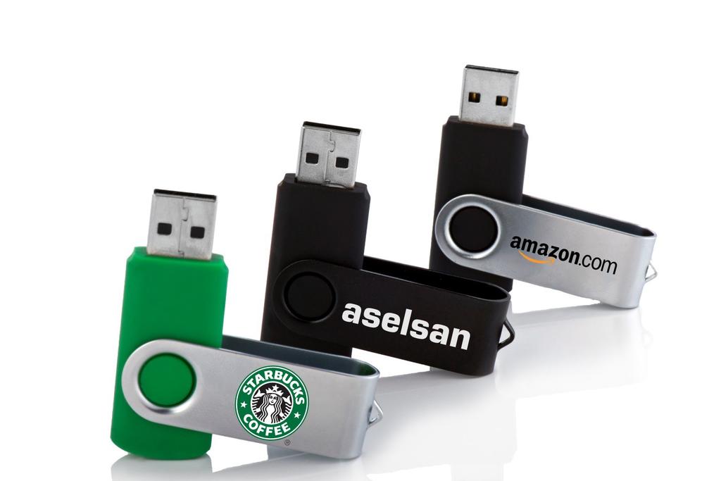 USB Flash Bellek 1 Materyal: Alüminyum, Plastik Net Ağırlık: 20 g Boyutlar: 54 x 18 x 11 mm Baskı Seçenekleri: Serigrafi, Lazer, Ofset, Damla *Plastik ve metal kısım talep edilen renkte üretilebilir.