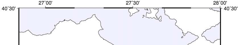 bölgesinde hesaplanan değerlerin anlamlı olduğu ve bunların 18 Mart 1953 Gönen depremine (Ms=7. 2) işaret ettiği değerlendirilmektedir (Şekil 5.29 ve Çizelge 5.11). Şekil 5.