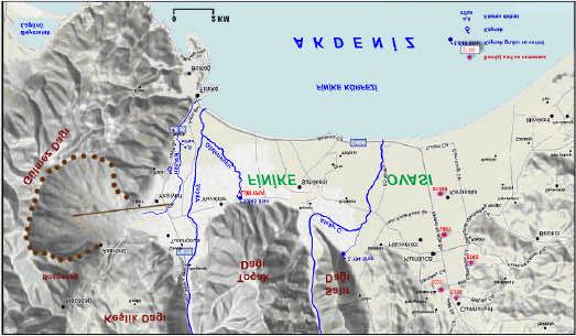 4.6. Sondaj Verileri Çalisma alaninda DSI tarafindan Kumluca ovasinda 5 adet sondaj kuyusu açilmistir (Sekil 4.47.).