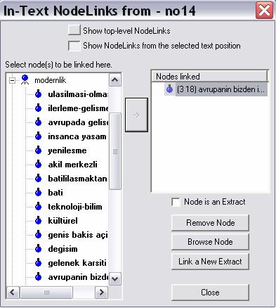 Şekil 49 Node İlintileri