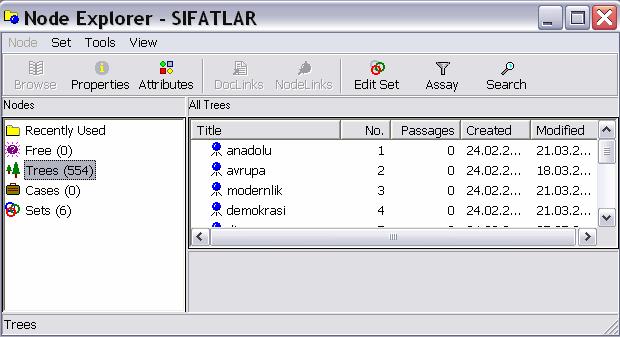 2.1.11 Node Gezgincisi Node Gezgincisi kullanılarak node lar oluşturulabilir ve node sistemi manipüle edilebilir.