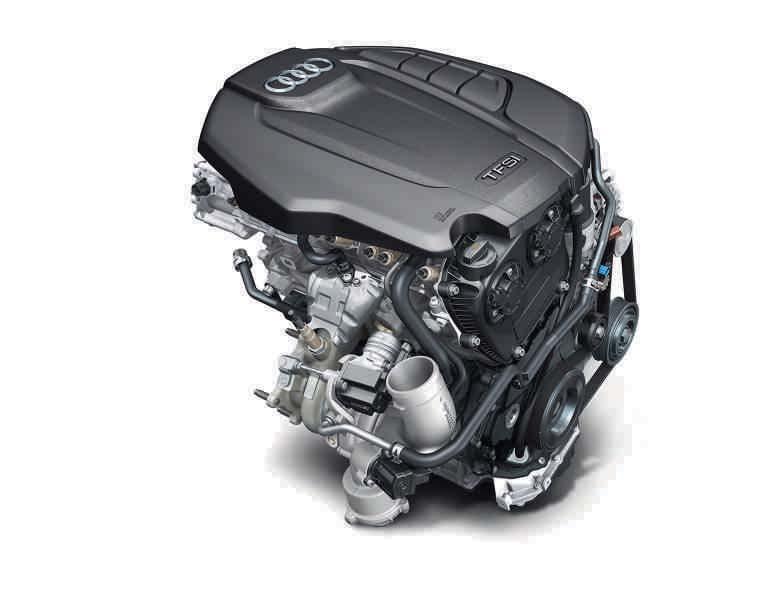 Motor 1.8 TFSI 2.0 TDI TFSI TDI Audi TFSI motorlar: Arttırılan güç kapasitesinin ve aynı kalan dinamizmin yanı sıra mükemmel bir verimliliği bulunmaktadır.