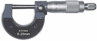 MİKROMETRELER VE KUMPASLAR Mikrometre 0-25 mm