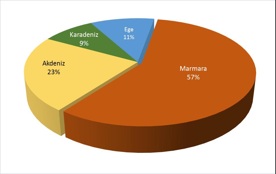 Ro-Ro hatları 2015 yılında bölgeler itibariyle dikkate alındığında ; Marmara Bölgesinde; Pendik/Haydarpaşa Trieste hattında 188.378 araç, Haydarpaşa- İlyichevsky hattında 24.