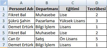 Yalnızca Ortalamanın Üstünde veya Altında Olan Değerleri Biçimlendir: Hücreleri, seçili aralıktaki değerlerin ortalamasına göre koşullu biçimlendirir.