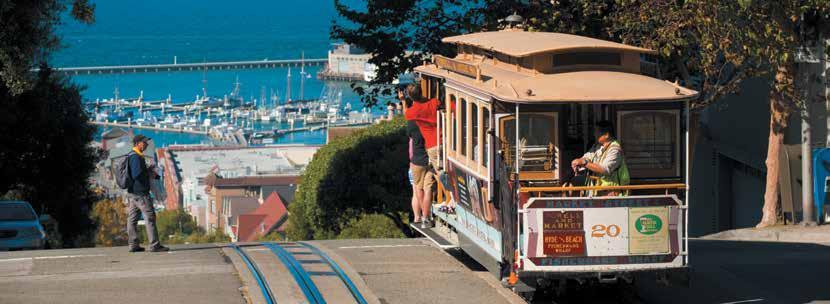 ŞEHİR MERKEZİ En Küçük Yaş 16 Genel İngilizce, Yarı-Yoğun İngilizce, American Explorer Öğrenci Yurdu (kampüs dışı), 300 Montgomery Street, Suite 200 San Francisco, California 94104 U.S.A. Tramvaylar: San Francisco nın tramvay sistemi ABD deki son örnektir ve dünyanın tek hareketli Ulusal Tarih Anıtı dır.