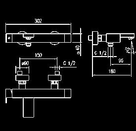 190,00 TL Sıva üstü banyo küvet / duş armatürü Aks  