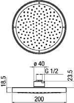 WS Banyo Armatürleri & Aksesuarlar Medius SHOX3910 Tepe Duşları 2000106204 760,00 TL Ayarlanabilir tepe duşu ø 200 mm Kireç önleyici sistem