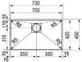 254 133.0175.505-133.0085.915 - Sifon 112.0068.243 Minimum 60 cm genişliğinde alt dolaplar ile kullanılır. PKX 110-70 122.