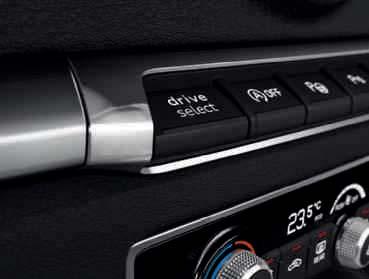 göstergesi ve verimlilik programı olan yol bilgisayarı dahil Audi drive select