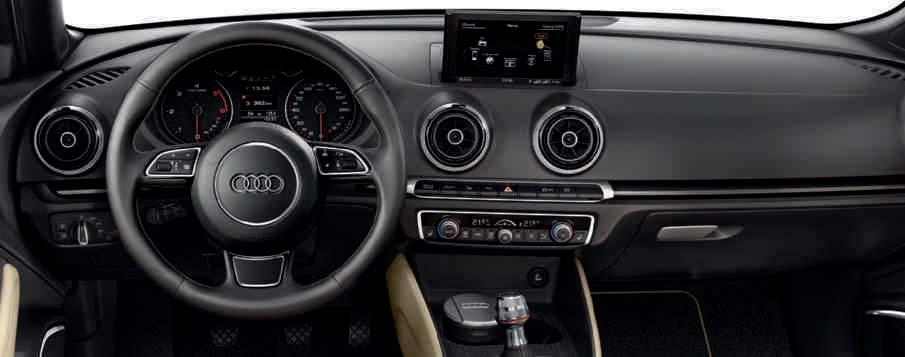 ve pudra beji kontrast dikişleri olan paspaslar Audi exclusive alüminyum vites topuzu Yakıt tüketimi ve CO₂ emisyonu değerleri