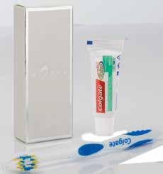 120 40 x 80 mm Long type toothbrush and Colgate toothpaste PVC pouche.