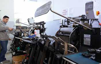 Print options such as; - Offset printing, - Hot gilding and