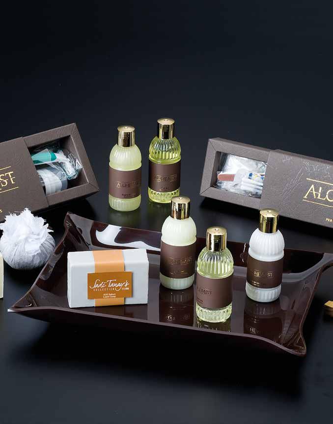 Alchemist 36 Product List Shampoo / Shower Gel / Body Lotion / Hair Conditioner / Bath Foam / Shower Cap / Cotton / Cotton Buds / Sanitary Bag All Inclusive Box (Shower Cap / Sanitary Bag / Cotton