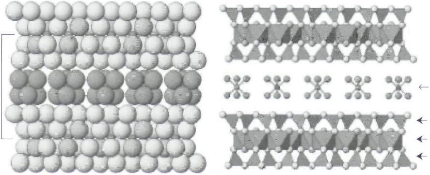 1,4 nm (14 Å) 2.LİTERATÜR ÖZETİ 2.1.Vermikülit Hakkında Genel Bilgiler Vermikülit, 2:1 tabakalı, sulu magnezyum-alüminyum-demir silikat bileşimine sahip bir kil mineralidir.