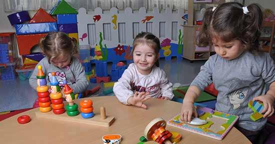 Okyanus Eğitim Kurumları Anaokullarında Çocukların öğrenme gereksinimleri ve öğrenme stillerine uygun ortamlarda kendilerini farklı yollarla ve özgün bir biçimde ifade etmeleri için gerekli olan