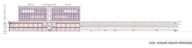 Onaylı projesinde ve mahallinde yapı dahilinde 6.bodrum kat ile 1. Normal kat arasında yatay düzlemde yağın kullanıma sahip olup, Kongre Sokağı cephesinden bakıldığında 1.