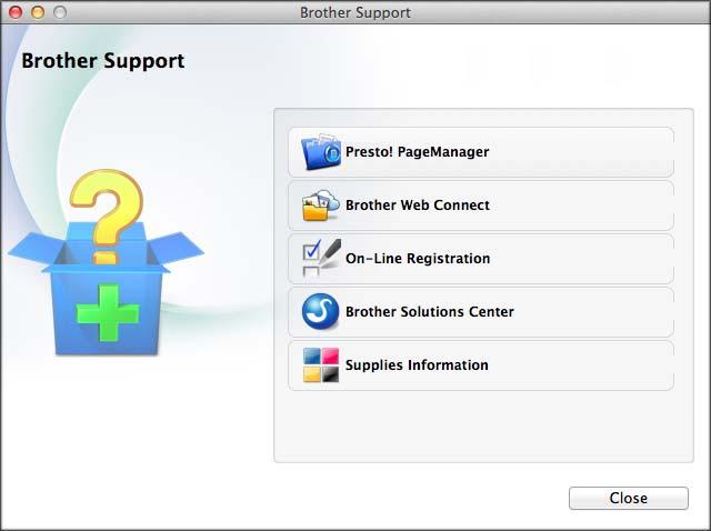 Genel bilgiler Brother Desteğine Erişme (Macintosh) 1 1 Web desteği (Brother Solutions Center) gibi, ihtiyacınız olan tüm irtibat bilgilerini CD-ROM'da bulabilirsiniz.