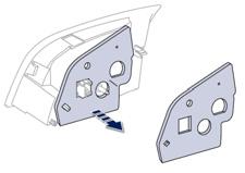 Pratik bilgiler Geri vites lambaları (bagaj kapağı) Bagaj kapağını açınız ve erişim kapağını çıkartınız. Lambanın konektörünü ayırınız. Lambanın sabitleme somununu çıkartınız.