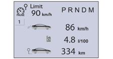 İşleyiş kontrolü Yol bilgisayarı Katedilen güzergâh hakkında size anlık bilgiler (kalan benzinle yapılabilecek kilometre, tüketim...) veren sistem.