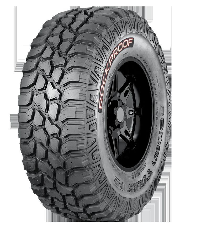 Yeni geliştirilen Nokian Tyres Rockproof Hybrid kauçuk bileşiği ve eşsiz sırt deseni lastiğe, en zorlu off-road