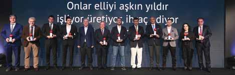 İstanbul da düzenlenen ödül törenine Türkiye nin her yerinden yaklaşık 250 makine üreticisi katıldı.