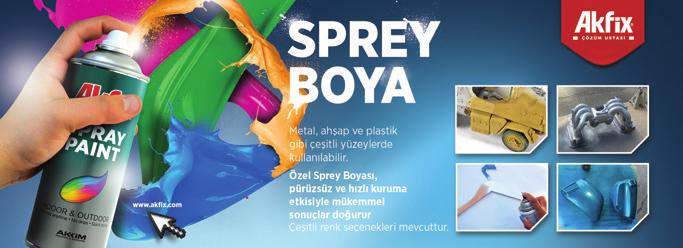 Akrilik Sprey Boya Metal Parlak Sprey Boya Hacmi Fiyat SP423192 Altın Krom 400 ml 6 5,80 SP423062 Alüm.