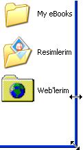 1.2.3.10. Pencereleri Taşıma: Farenin işareti ile başlık çubuğu gövdesinin herhangi bir yerine gelinerek sol tuş ile tıklanıp bırakmadan fare hareket ettirilir.