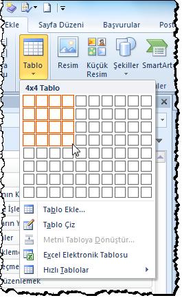 223 3.4.1.1. Veri girmeye hazır tablo oluşturmak.