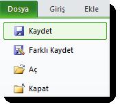 Ayrıca herhangi bir.xlsx uzantılı dosya da çift tıklanarak EXCEL uygulamasına ulaşılabilir.