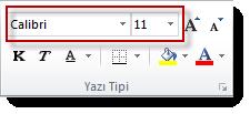 4.5.2. Hücre içeriği EXCEL de hücre içeriğinde verilerin kullanıcı istekleri doğrultusunda sunulması için gelişmiş biçimlendirme ayarları bulunmaktadır.