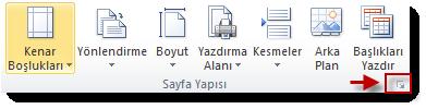 Bu ekranda sayfa genişliğini ve yüksekliğini belirlenen kadar sayfa sayısına sığdırma işlemi gerçekleştirilebilir. Aynı işlem Ölçek kısmında yüzde değer girilerek de yapılabilir.