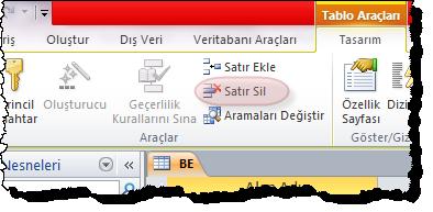 Araçlar komut grubunda bulunan komutu tıklanır. 5.3.7.