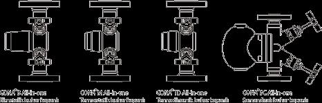 (Şekil-I) Geleneksel buhar kapanı tasarımı; minimum 5 bileşen, minimum 4 flanş veya 8 dişli/kaynaklı bağlantı, geniş yer gerektiren tesisat, bağlantı noktalarında yüksek kaçak riski, montaj