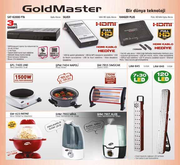 GOLDMASTER Dijital Uydu Alıcıları Peşin GoldMaster Dijital Uydu Alıcıları RANGER PLUS SAT62000 SAT62400HM FULL HD (HIGH DEFINITION) UYDU ALICISI / HDMI (HIGH DEFINITION MULTIMEDIA INTERFACE) ÇIKIŞ /