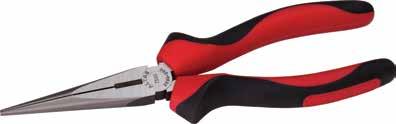 TELEPHONE PLIER STRAIGHT JAS Made from hardened and tempered, induction-hardened precision cutting edges, hardened 1-3 HRC, flat-round jaws, straight
