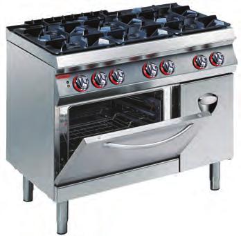 Konveksiyonel Fırınlı Four Burner Gas Range On Gas Convection Oven Gazlı Dört Açık Ateşli Kuzine Elektrikli Statik Fırınlı Four Burner Gas Range On Electrical Static Oven Gazlı Dört Açık Ateşli